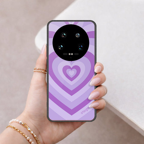 Xiaomi 14 Ultra Cover - O'Nation Heartbeat Series - HQ Ultra Shine Premium Infinity Glass Soft Silicon Borders Case