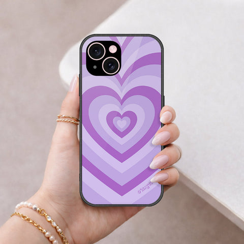 iPhone 15 Cover - O'Nation Heartbeat Series - HQ Ultra Shine Premium Infinity Glass Soft Silicon Borders Case