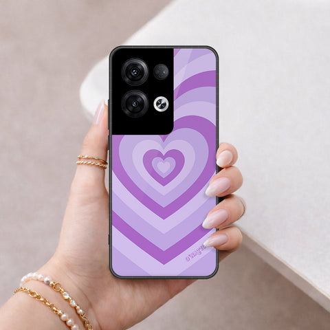 Oppo Reno 8 Pro  Cover - O'Nation Heartbeat Series - HQ Ultra Shine Premium Infinity Glass Soft Silicon Borders Case