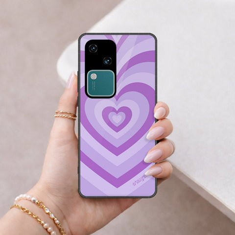 Vivo V30 Cover - O'Nation Heartbeat Series - HQ Ultra Shine Premium Infinity Glass Soft Silicon Borders Case