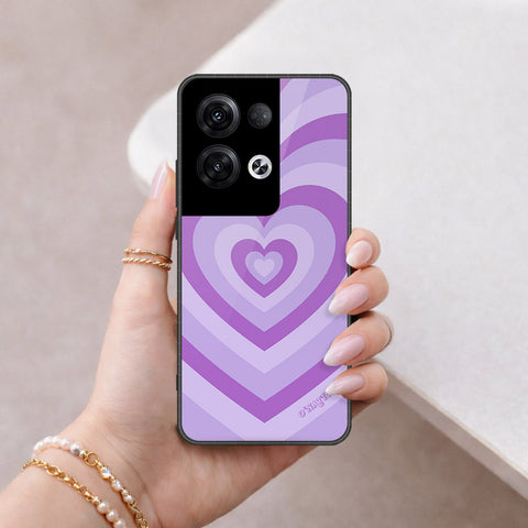 Oppo Reno 8 Pro Plus Cover - O'Nation Heartbeat Series - HQ Ultra Shine Premium Infinity Glass Soft Silicon Borders Case