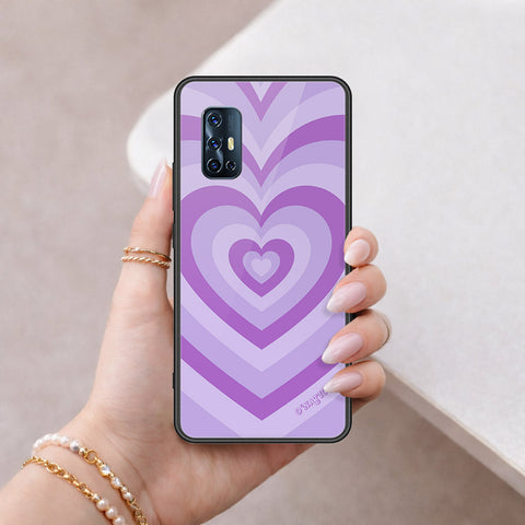 Vivo V17 Cover - O'Nation Heartbeat Series - HQ Ultra Shine Premium Infinity Glass Soft Silicon Borders Case