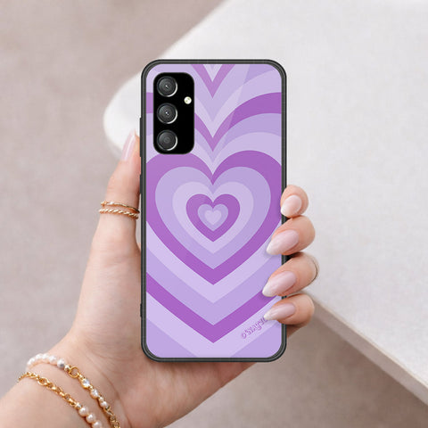 Samsung Galaxy A55 Cover - O'Nation Heartbeat Series - HQ Ultra Shine Premium Infinity Glass Soft Silicon Borders Case