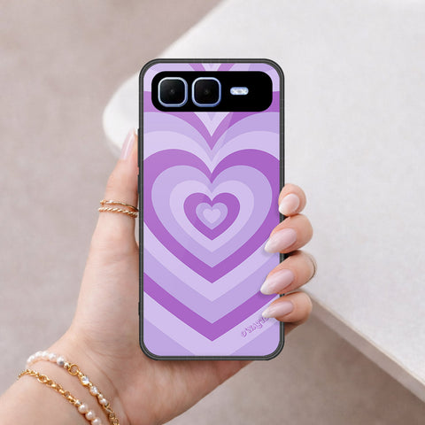 Infinix Smart 10 Plus Cover - O'Nation Heartbeat Series - HQ Ultra Shine Premium Infinity Glass Soft Silicon Borders Case