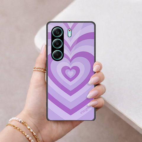Tecno Camon 40 Pro Cover - O'Nation Heartbeat Series - HQ Ultra Shine Premium Infinity Glass Soft Silicon Borders Case