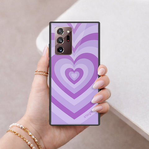 Samsung Galaxy Note 20 Ultra Cover - O'Nation Heartbeat Series - HQ Ultra Shine Premium Infinity Glass Soft Silicon Borders Case