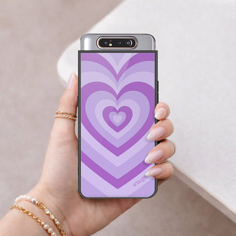 Samsung Galaxy A80 Cover - O'Nation Heartbeat Series - HQ Ultra Shine Premium Infinity Glass Soft Silicon Borders Case