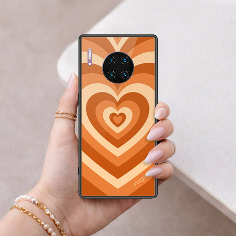 Huawei Mate 30 Pro Cover - O'Nation Heartbeat Series - HQ Ultra Shine Premium Infinity Glass Soft Silicon Borders Case