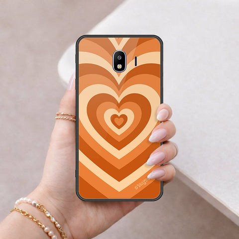 Samsung Galaxy J4 2018 Cover - O'Nation Heartbeat Series - HQ Ultra Shine Premium Infinity Glass Soft Silicon Borders Case