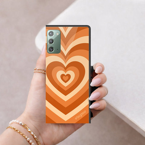 Samsung Galaxy Note 20 Cover - O'Nation Heartbeat Series - HQ Ultra Shine Premium Infinity Glass Soft Silicon Borders Case