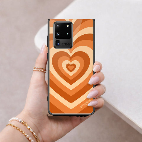 Samsung Galaxy S20 Ultra Cover - O'Nation Heartbeat Series - HQ Ultra Shine Premium Infinity Glass Soft Silicon Borders Case