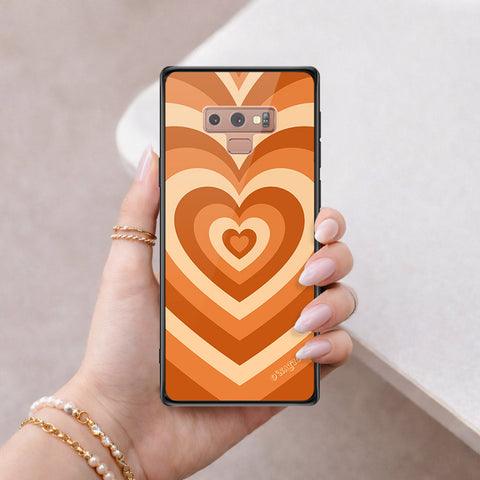 Samsung Galaxy Note 9 Cover - O'Nation Heartbeat Series - HQ Ultra Shine Premium Infinity Glass Soft Silicon Borders Case