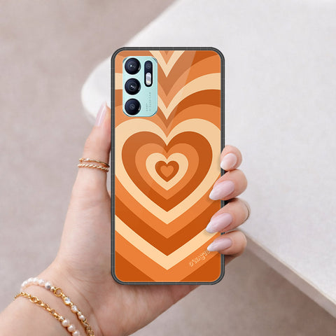 Oppo Reno 6 Cover - O'Nation Heartbeat Series - HQ Ultra Shine Premium Infinity Glass Soft Silicon Borders Case