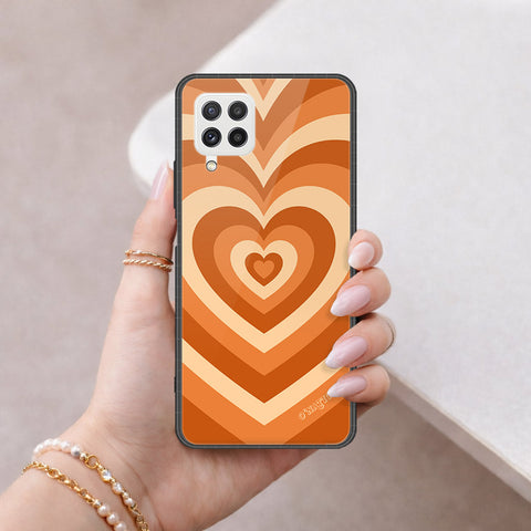 Samsung Galaxy M32 Cover - O'Nation Heartbeat Series - HQ Ultra Shine Premium Infinity Glass Soft Silicon Borders Case