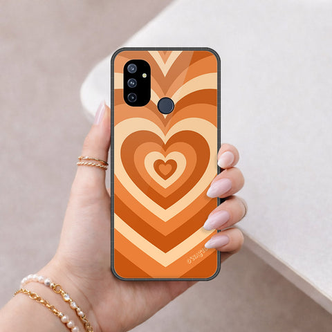 OnePlus Nord N100 Cover - O'Nation Heartbeat Series - HQ Ultra Shine Premium Infinity Glass Soft Silicon Borders Case