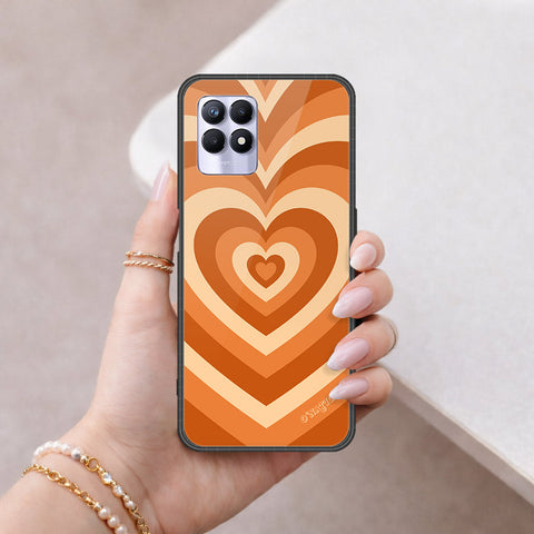 Realme 8i Cover - O'Nation Heartbeat Series - HQ Ultra Shine Premium Infinity Glass Soft Silicon Borders Case