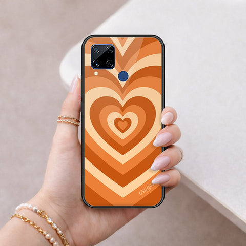 Realme C15 Cover - O'Nation Heartbeat Series - HQ Ultra Shine Premium Infinity Glass Soft Silicon Borders Case