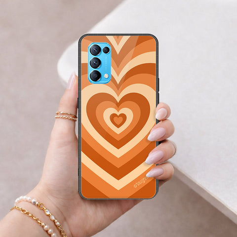 Oppo Reno 5 4G Cover - O'Nation Heartbeat Series - HQ Ultra Shine Premium Infinity Glass Soft Silicon Borders Case