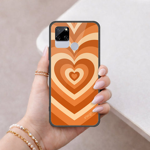 Realme C12 Cover - O'Nation Heartbeat Series - HQ Ultra Shine Premium Infinity Glass Soft Silicon Borders Case