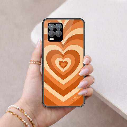 Realme 8 Cover - O'Nation Heartbeat Series - HQ Ultra Shine Premium Infinity Glass Soft Silicon Borders Case