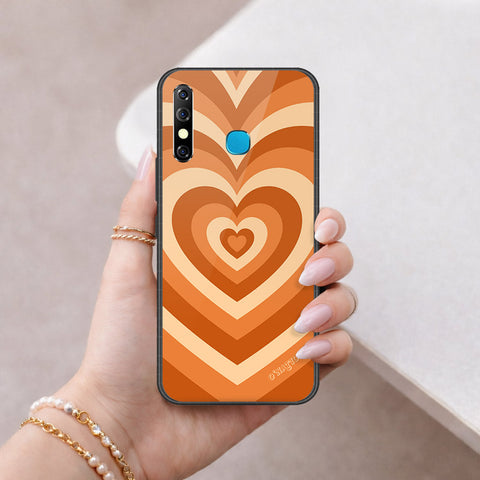 Infinix Hot 8 Cover - O'Nation Heartbeat Series - HQ Ultra Shine Premium Infinity Glass Soft Silicon Borders Case