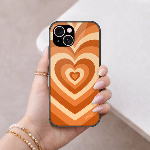 iPhone 15 Cover - O'Nation Heartbeat Series - HQ Ultra Shine Premium Infinity Glass Soft Silicon Borders Case