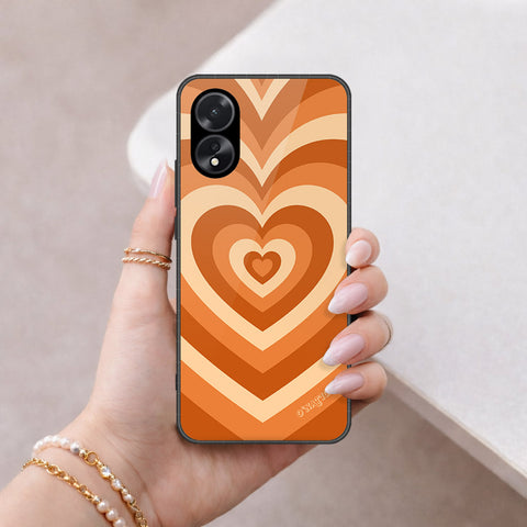 Oppo A18 Cover - O'Nation Heartbeat Series - HQ Ultra Shine Premium Infinity Glass Soft Silicon Borders Case