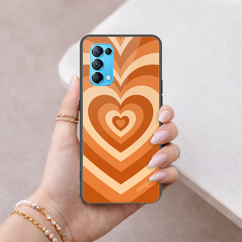 Oppo Reno 5 5G Cover - O'Nation Heartbeat Series - HQ Ultra Shine Premium Infinity Glass Soft Silicon Borders Case