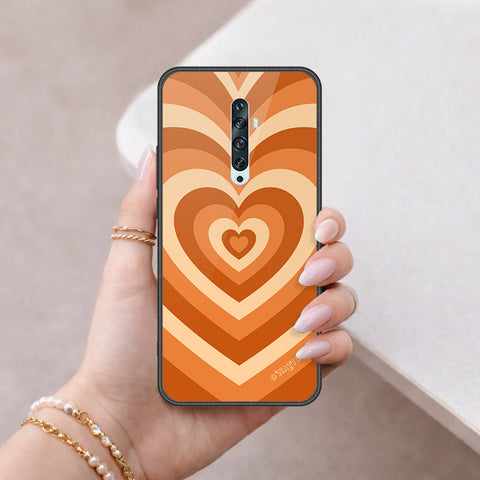 Oppo Reno 2 Cover - O'Nation Heartbeat Series - HQ Ultra Shine Premium Infinity Glass Soft Silicon Borders Case