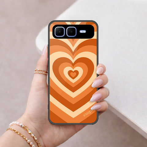 Infinix Smart 10 Plus Cover - O'Nation Heartbeat Series - HQ Ultra Shine Premium Infinity Glass Soft Silicon Borders Case