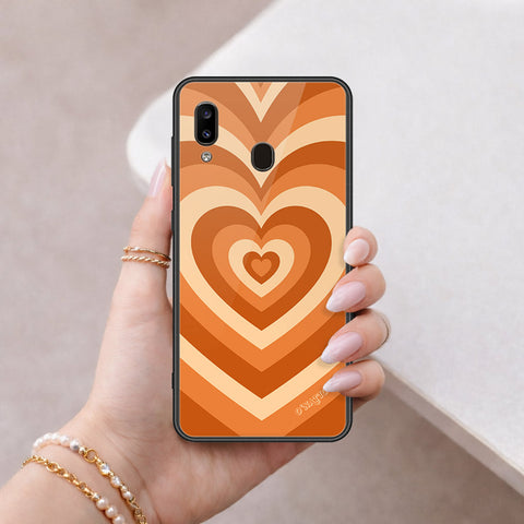 Samsung Galaxy A20 Cover - O'Nation Heartbeat Series - HQ Ultra Shine Premium Infinity Glass Soft Silicon Borders Case