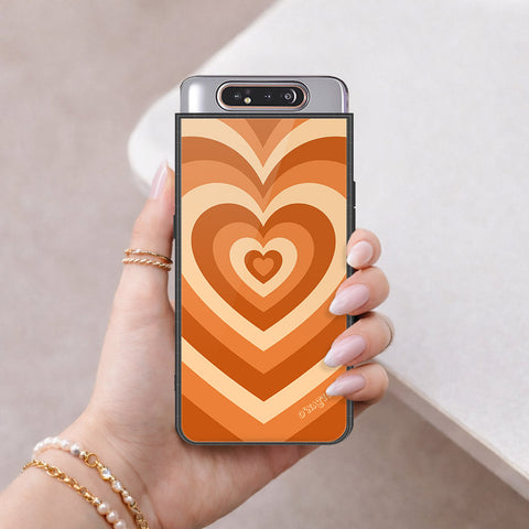 Samsung Galaxy A80 Cover - O'Nation Heartbeat Series - HQ Ultra Shine Premium Infinity Glass Soft Silicon Borders Case