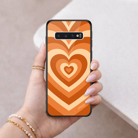 Samsung Galaxy S10 Cover - O'Nation Heartbeat Series - HQ Ultra Shine Premium Infinity Glass Soft Silicon Borders Case