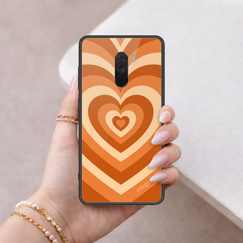 Xiaomi Pocophone F1 Cover - O'Nation Heartbeat Series - HQ Ultra Shine Premium Infinity Glass Soft Silicon Borders Case