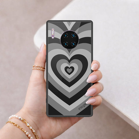 Huawei Mate 30 Pro Cover - O'Nation Heartbeat Series - HQ Ultra Shine Premium Infinity Glass Soft Silicon Borders Case