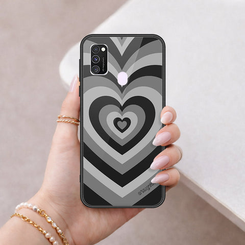 Samsung Galaxy M21 Cover - O'Nation Heartbeat Series - HQ Ultra Shine Premium Infinity Glass Soft Silicon Borders Case