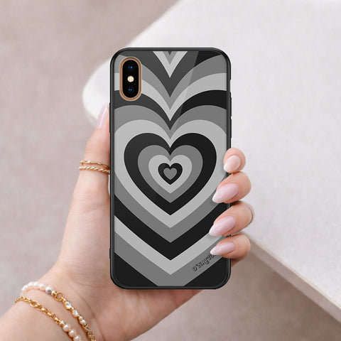 iPhone XS Max - O'Nation Heartbeat Series - HQ Ultra Shine Premium Infinity Glass Soft Silicon Borders Case