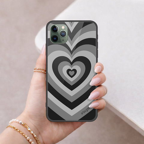 iPhone 11 Pro Max - O'Nation Heartbeat Series - HQ Ultra Shine Premium Infinity Glass Soft Silicon Borders Case
