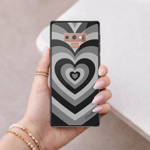 Samsung Galaxy Note 9 Cover - O'Nation Heartbeat Series - HQ Ultra Shine Premium Infinity Glass Soft Silicon Borders Case