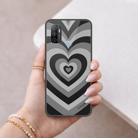 Oppo A53 Cover - O'Nation Heartbeat Series - HQ Ultra Shine Premium Infinity Glass Soft Silicon Borders Case