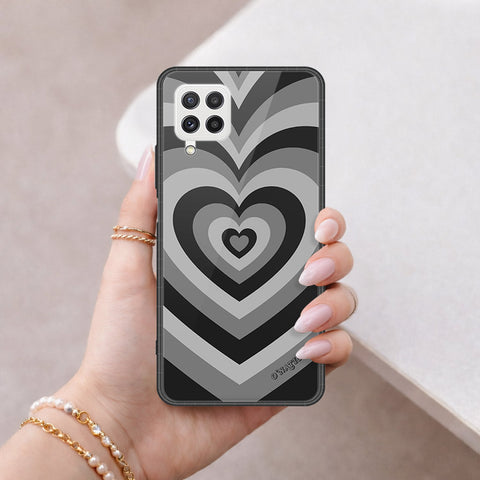 Samsung Galaxy A22 Cover - O'Nation Heartbeat Series - HQ Ultra Shine Premium Infinity Glass Soft Silicon Borders Case