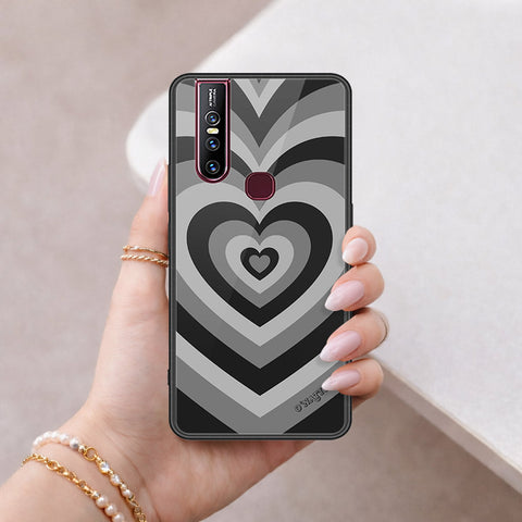 Vivo V15 Cover - O'Nation Heartbeat Series - HQ Ultra Shine Premium Infinity Glass Soft Silicon Borders Case