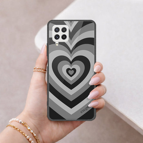 Samsung Galaxy M32 Cover - O'Nation Heartbeat Series - HQ Ultra Shine Premium Infinity Glass Soft Silicon Borders Case