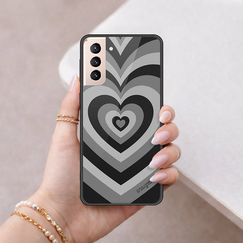 Samsung Galaxy S21 FE 5G Cover - O'Nation Heartbeat Series - HQ Ultra Shine Premium Infinity Glass Soft Silicon Borders Case