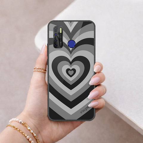 Infinix Hot 9 Pro Cover - O'Nation Heartbeat Series - HQ Ultra Shine Premium Infinity Glass Soft Silicon Borders Case