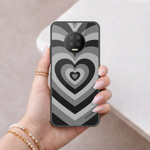 Infinix Note 7 Cover - O'Nation Heartbeat Series - HQ Ultra Shine Premium Infinity Glass Soft Silicon Borders Case