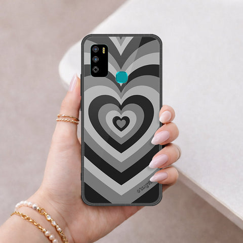 Infinix Hot 9 Play Cover - O'Nation Heartbeat Series - HQ Ultra Shine Premium Infinity Glass Soft Silicon Borders Case