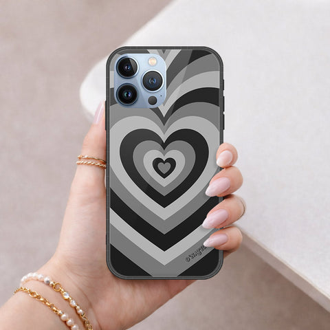 iPhone 14 Pro Cover - O'Nation Heartbeat Series - HQ Ultra Shine Premium Infinity Glass Soft Silicon Borders Case