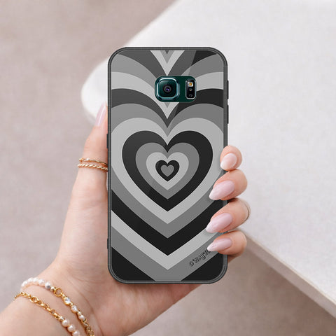 Samsung Galaxy S6 Edge Cover - O'Nation Heartbeat Series - HQ Ultra Shine Premium Infinity Glass Soft Silicon Borders Case