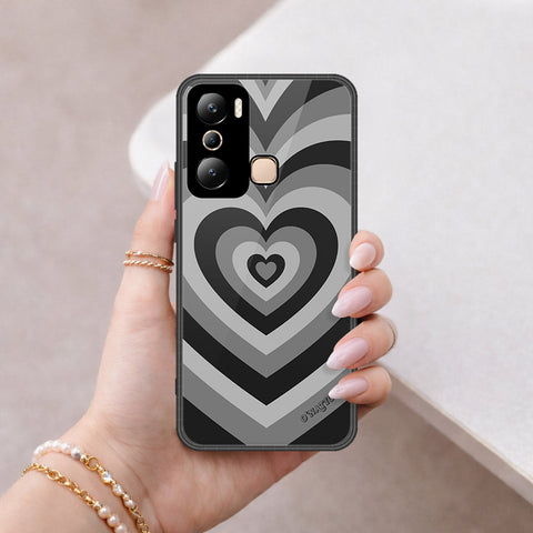 Infinix Hot 20i Cover - O'Nation Heartbeat Series - HQ Ultra Shine Premium Infinity Glass Soft Silicon Borders Case